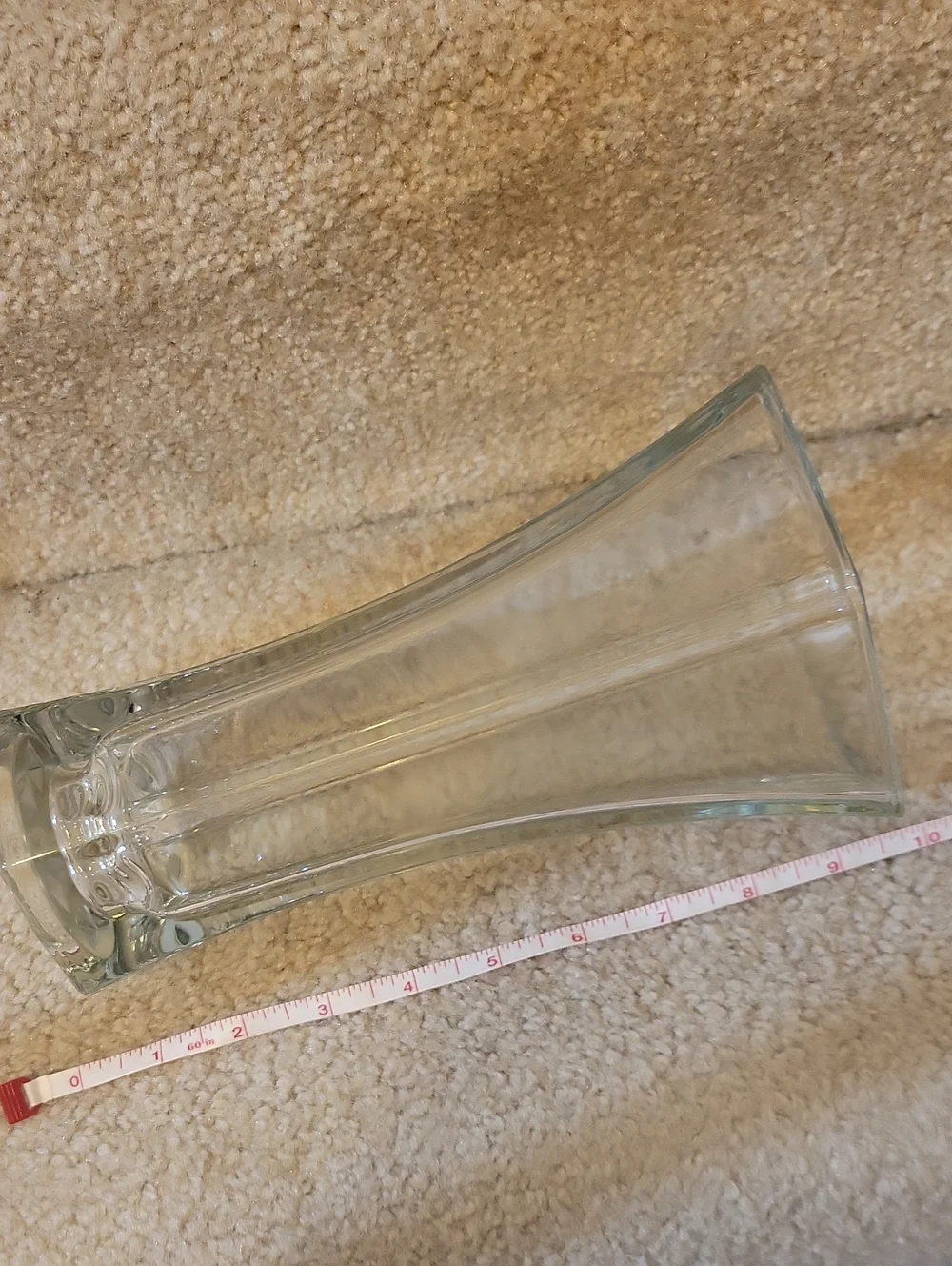 Clear Glass Hexagonal Vase - Home Accents